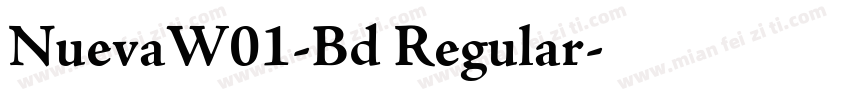 NuevaW01-Bd Regular字体转换